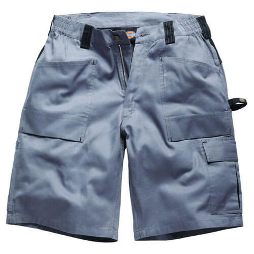 Image of Dickies Mens Grafter 210 Duo Tone Work Shorts Grey Black 46 Waist