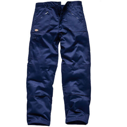 Image of Dickies Mens Redhawk Action Work Trousers Navy Blue 30 Waist and 31 Leg