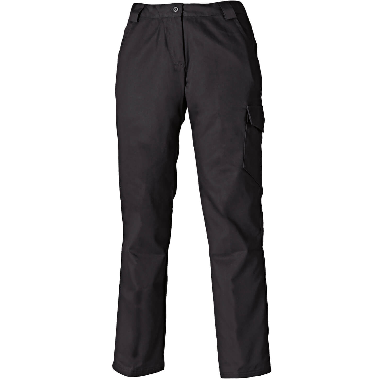 Image of Dickies Ladies Redhawk Work Trousers Black Size 16