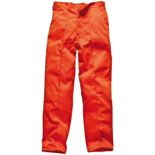 Image of Dickies Mens Redhawk Work Trousers Orange 38 Waist and 33 Leg