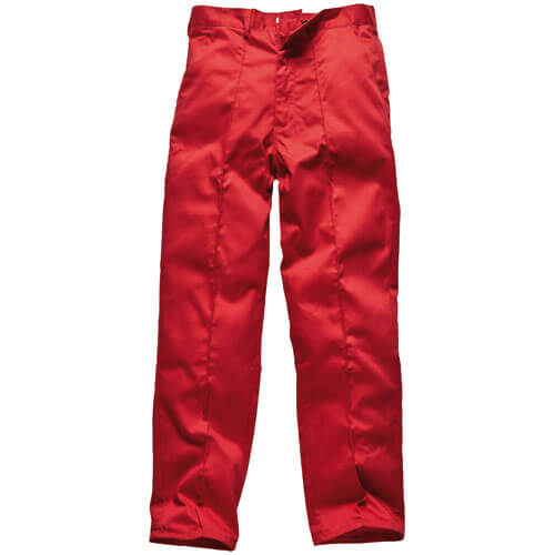 Image of Dickies Mens Redhawk Work Trousers Red 46 Waist and 31 Leg