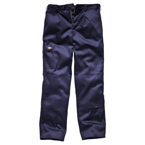 Image of Dickies Mens Redhawk Super Work Trousers Navy Blue 28 Waist 32 Leg