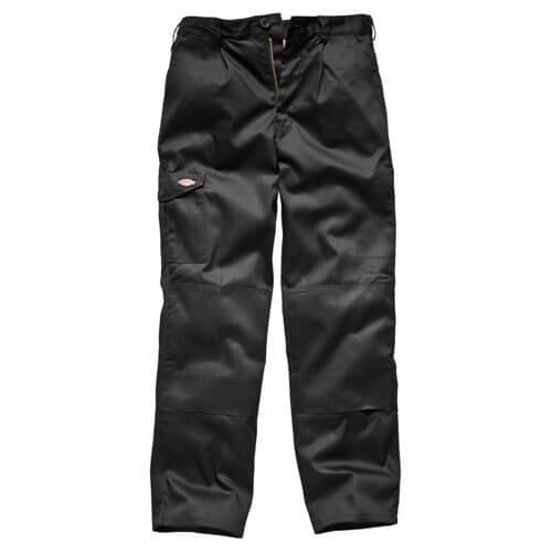 Image of Dickies Mens Redhawk Super Work Trousers Black 28 Waist 34 Leg