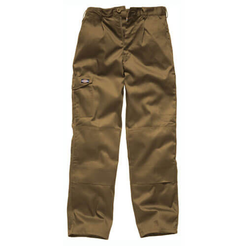 Image of Dickies Mens Redhawk Super Work Trousers Khaki 42 Waist 32 Leg