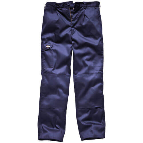 Image of Dickies Mens Redhawk Super Work Trousers Navy Blue 36 Waist and 30 Leg