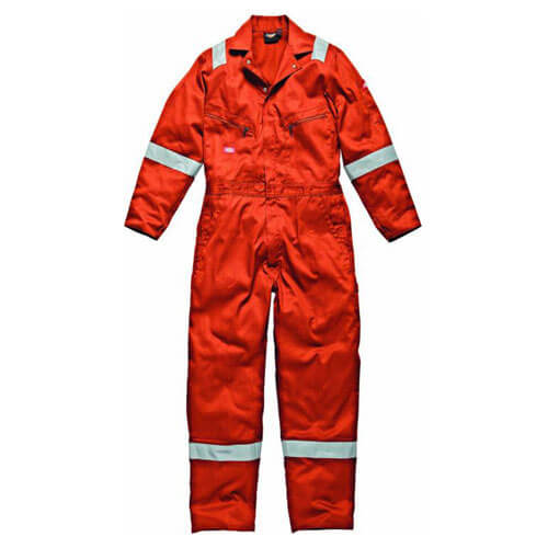 Image of Dickies Mens Cotton Overalls Orange XL