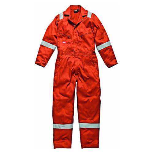 Image of Dickies Mens Lightweight Cotton Overalls Orange Medium