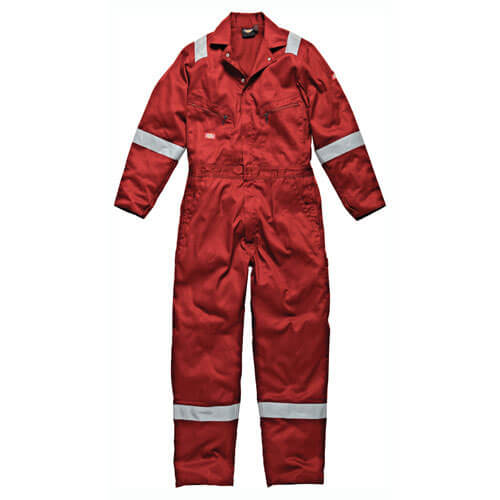 Image of Dickies Mens Lightweight Cotton Overalls Red 3XL