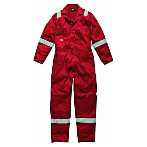 Image of Dickies Mens Lightweight Cotton Overalls Red XL