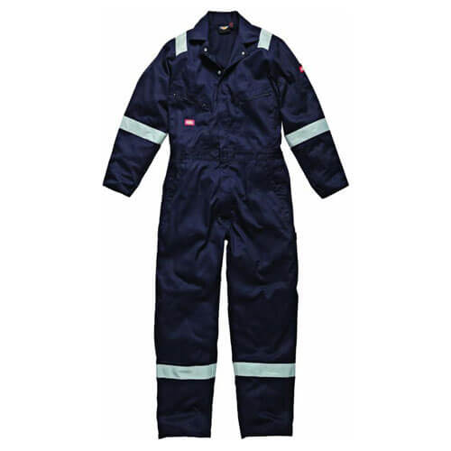 Image of Dickies Mens Cotton Overalls Navy Blue 2XL