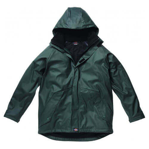 Image of Dickies Raintite Waterproof Jacket Green Medium