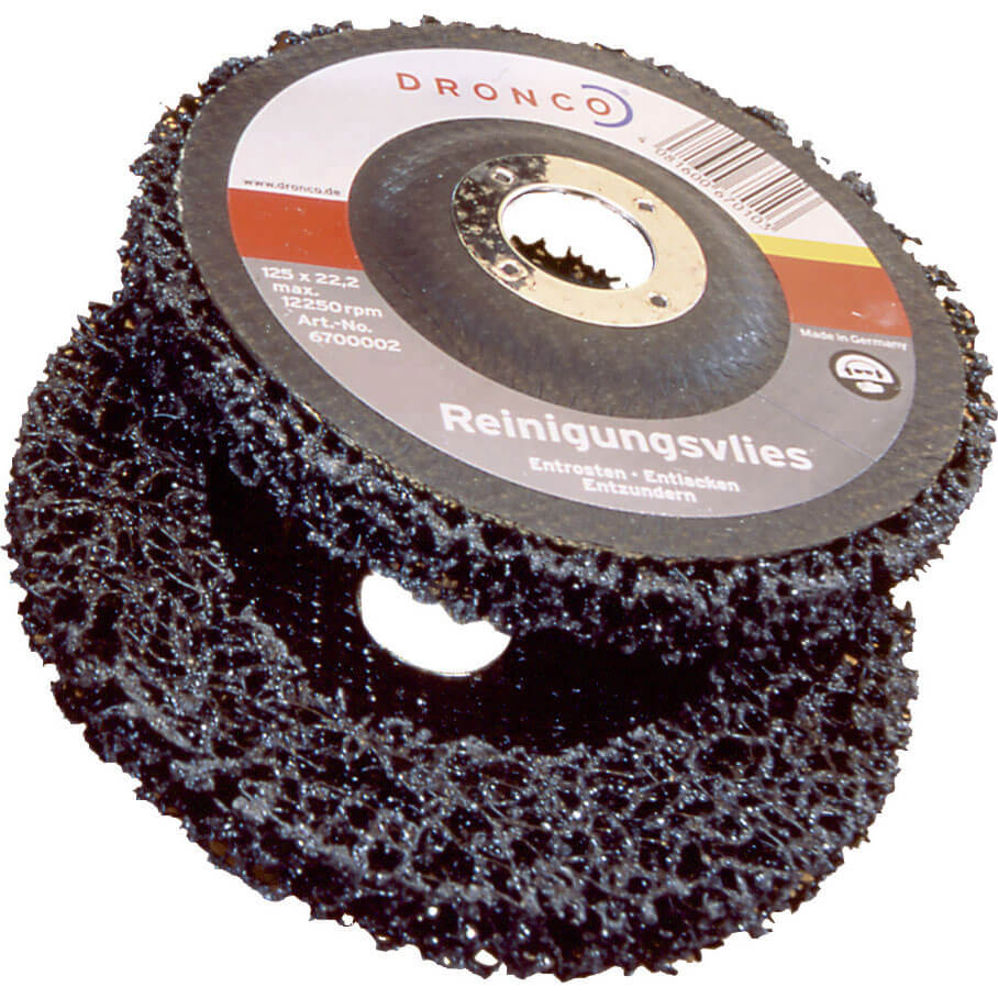 Image of Dronco 115mm x 22mm Bore Angle Grinder Cleaning Fleece Disc Coarse