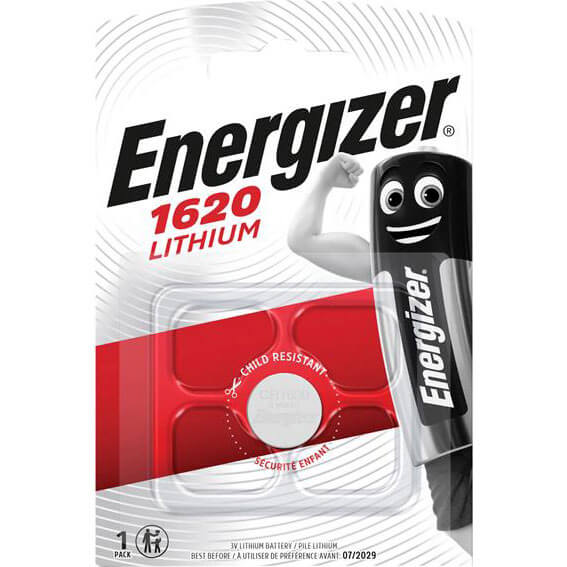 Image of energizer cr1620 coin lithium battery