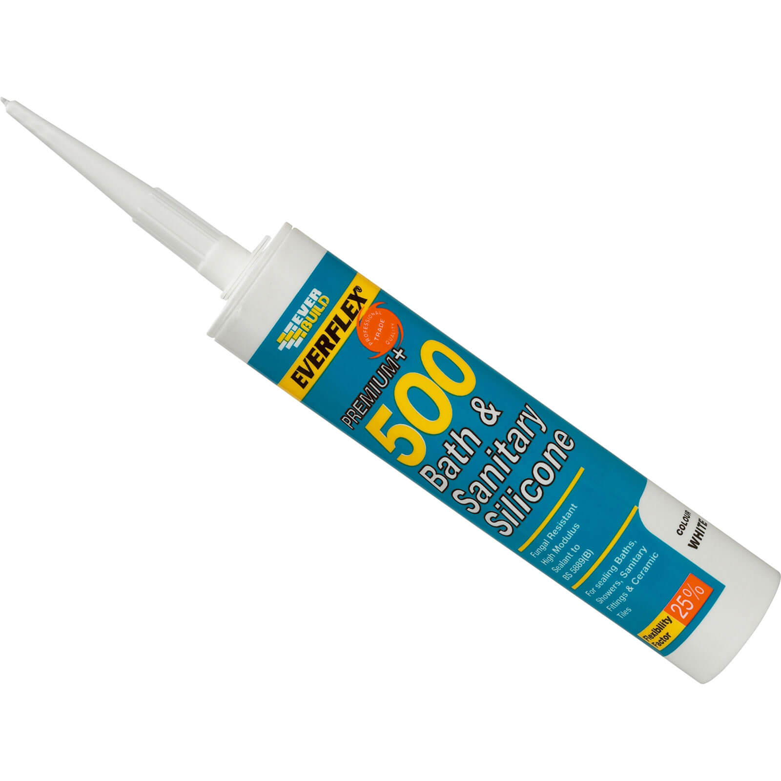 Image of Everbuild Bath and Sanitary Silicone Ivory 310ml