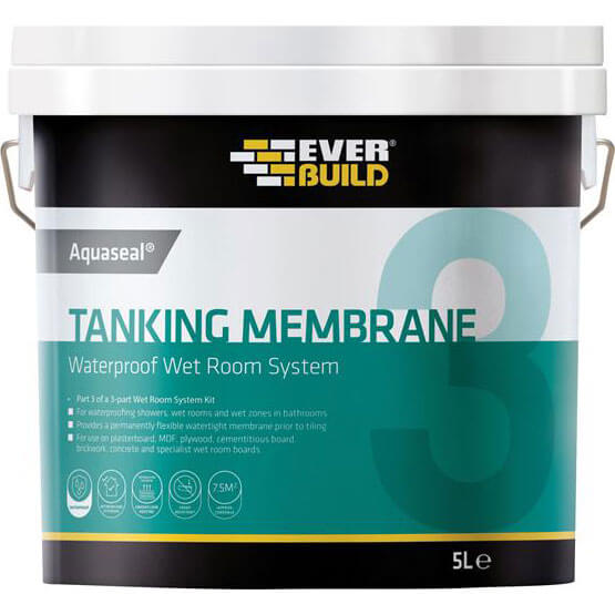 Image of Everbuild Aquaseal Waterproof Tanking Membrane 5 Litre