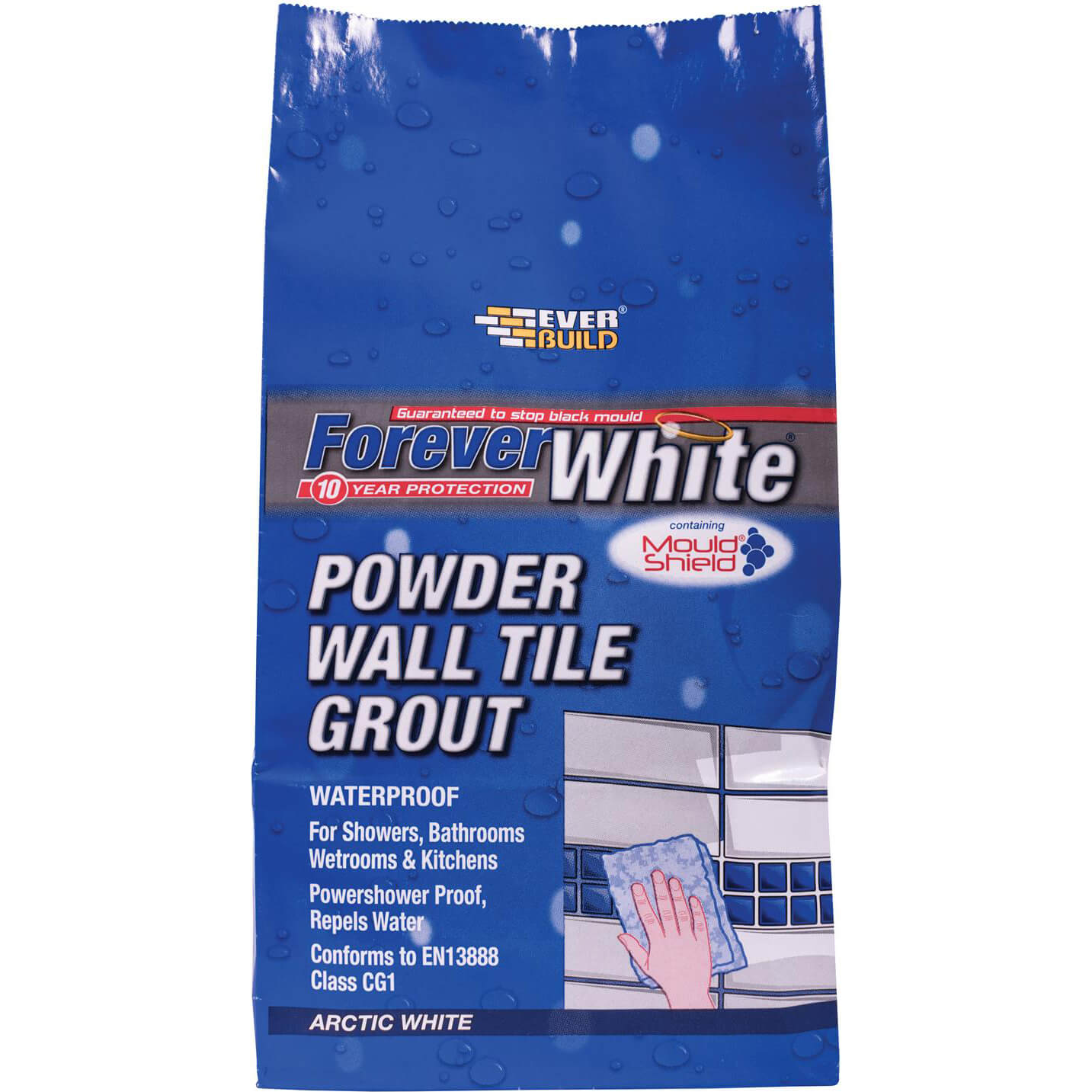 Image of Everbuild Forever White Powder Wall Tile Grout 3kg