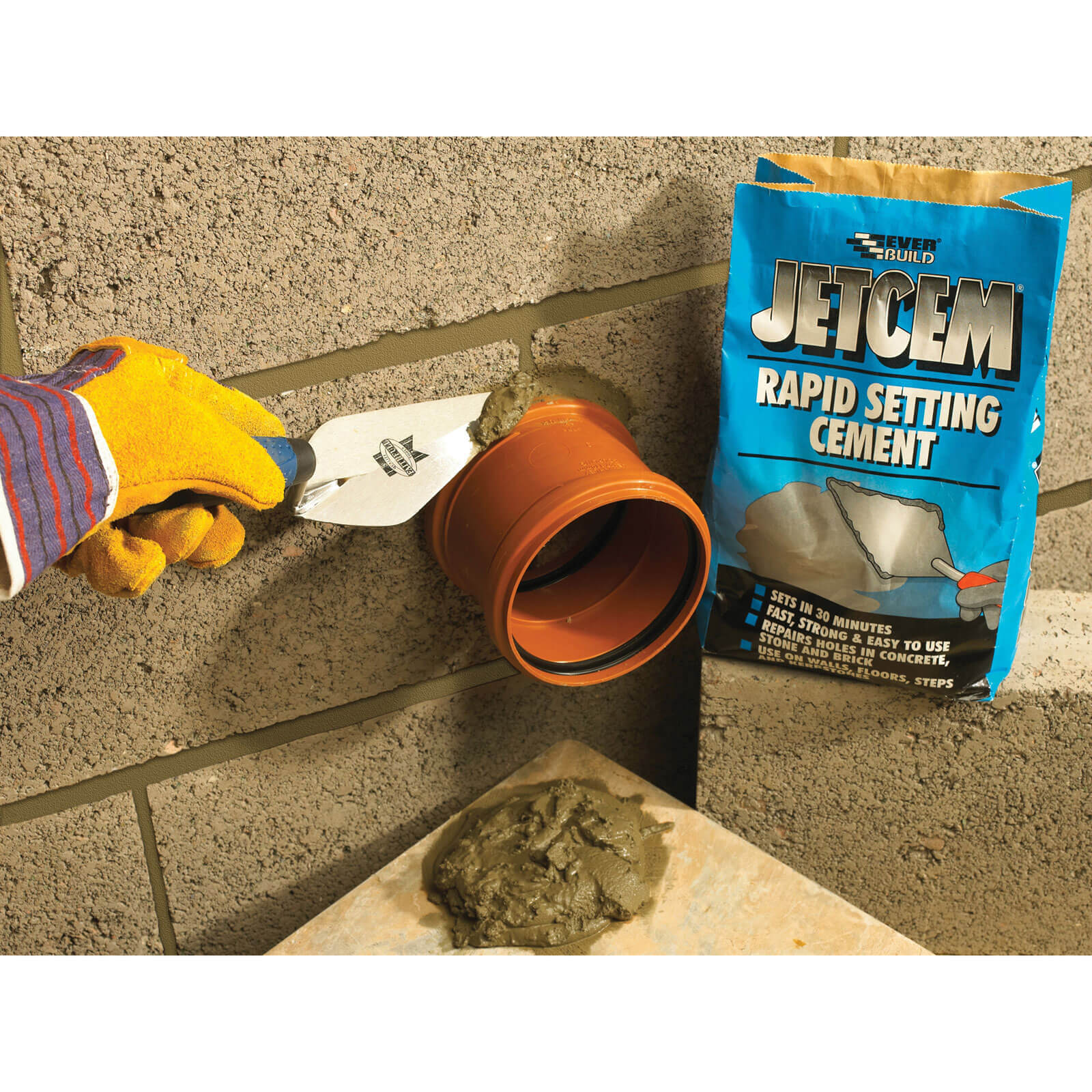 Image of Everbuild Jetcem Rapid Set Cement 6kg