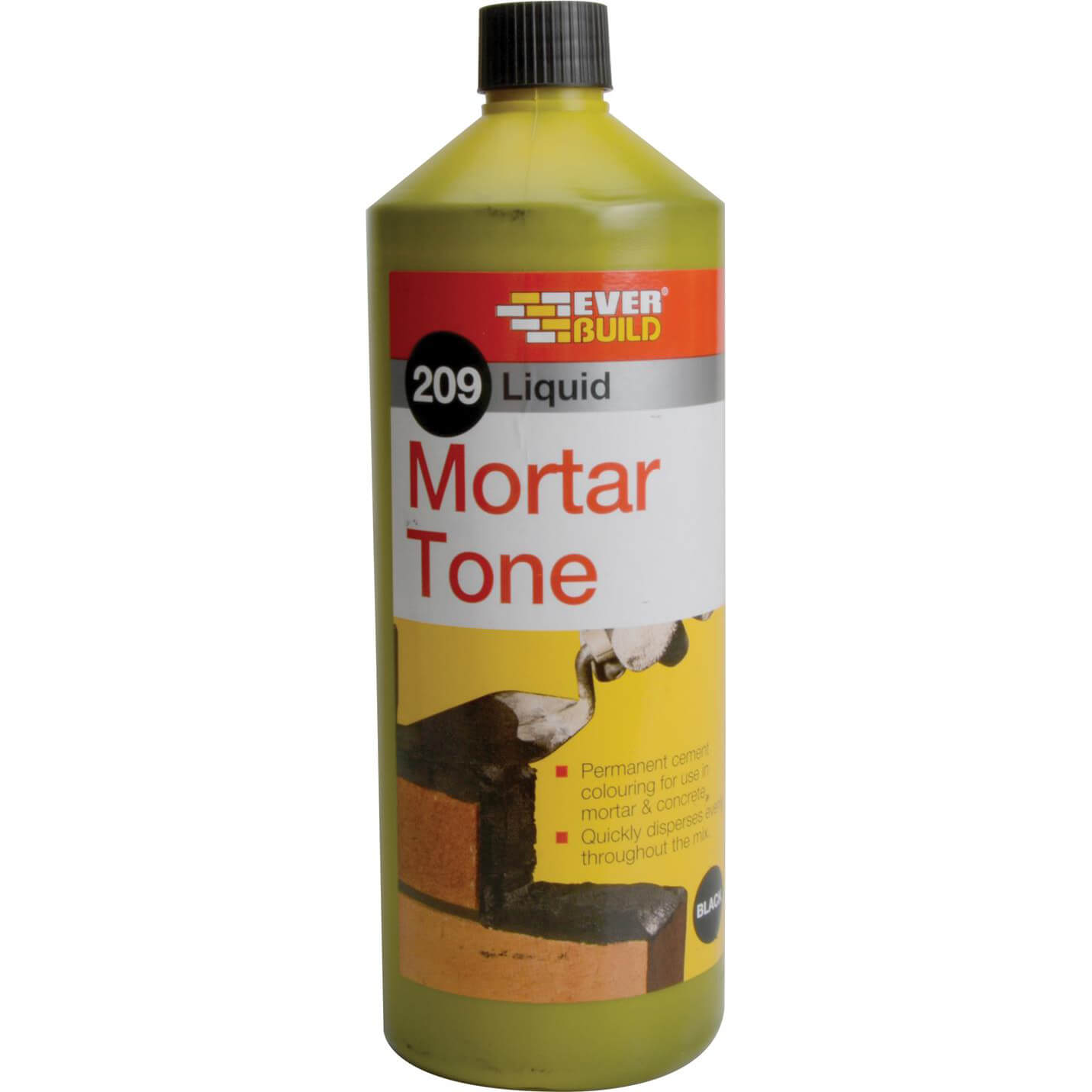 Image of Everbuild Liquid Mortar Tone Black 1 Litre