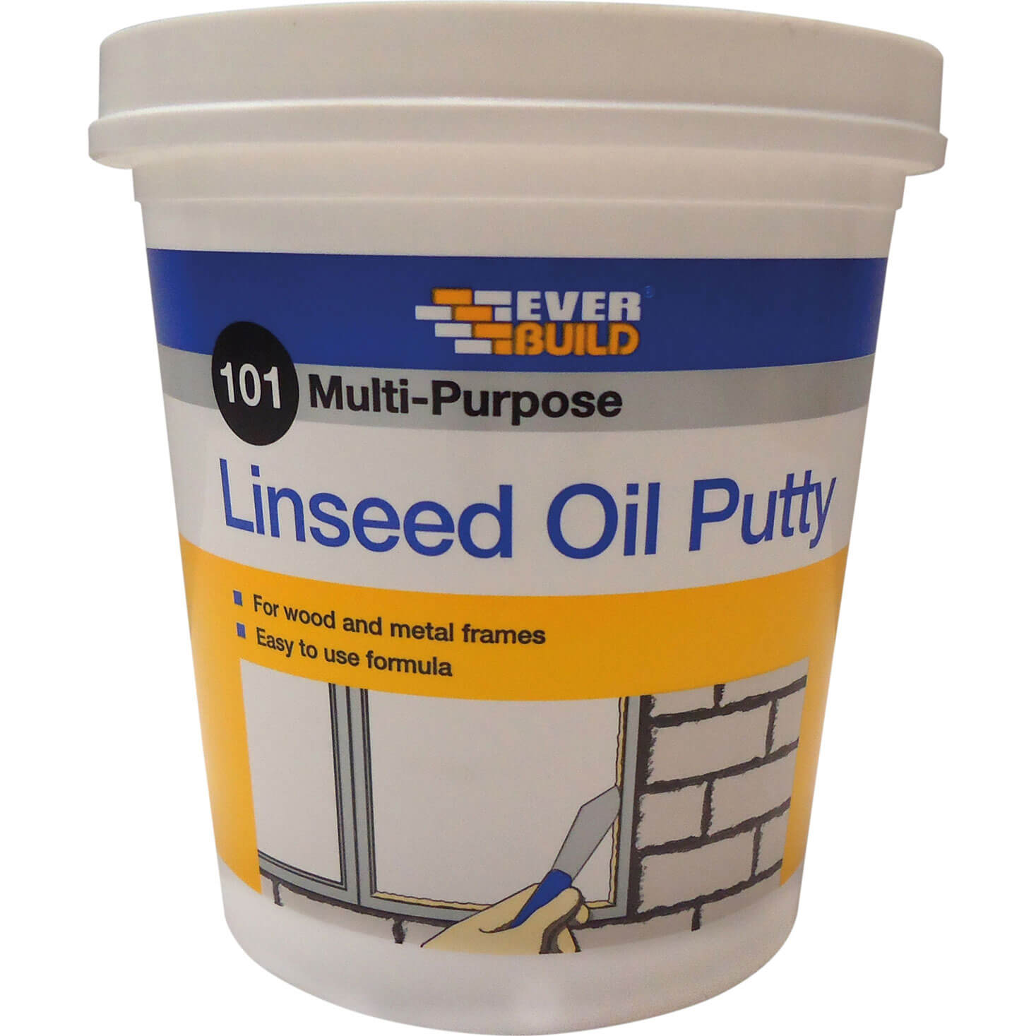 Image of Everbuild Multi Purpose Linseed Oil Putty Natural 2kg