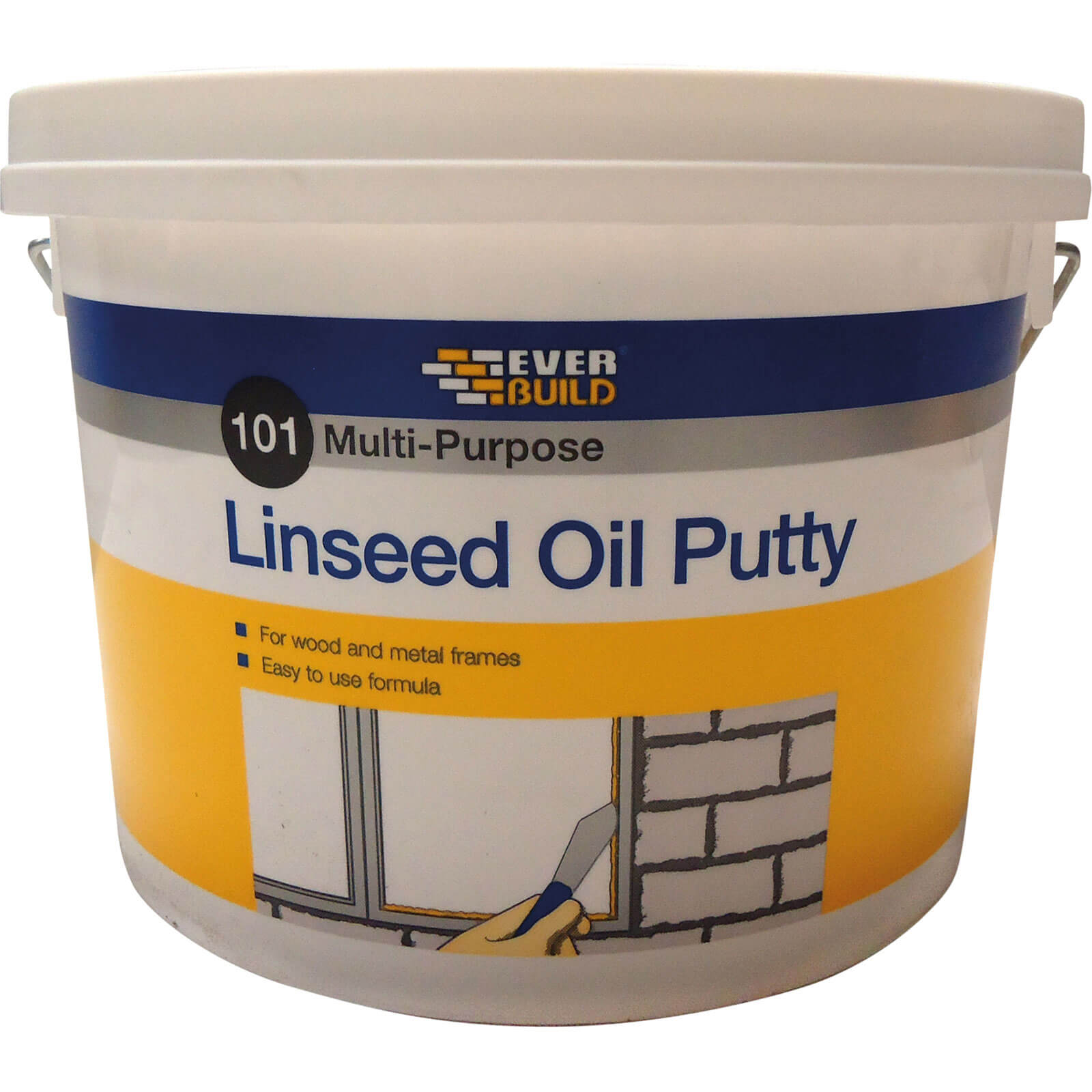 Image of Everbuild Multi Purpose Linseed Oil Putty Natural 5kg