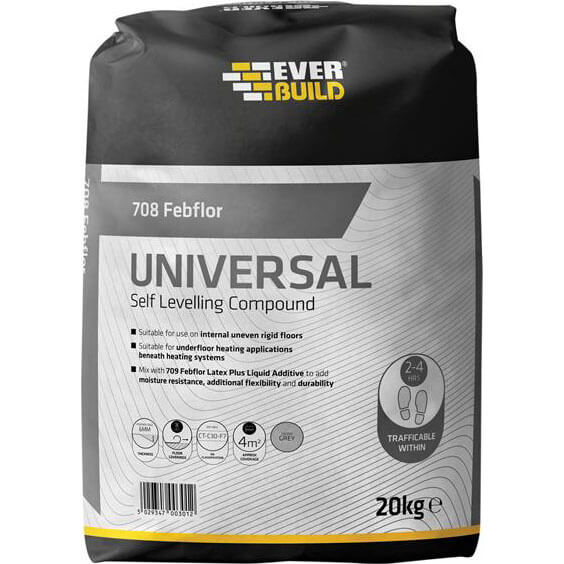 Image of Everbuild 708 Self Level Floor Cement Compound 20kg