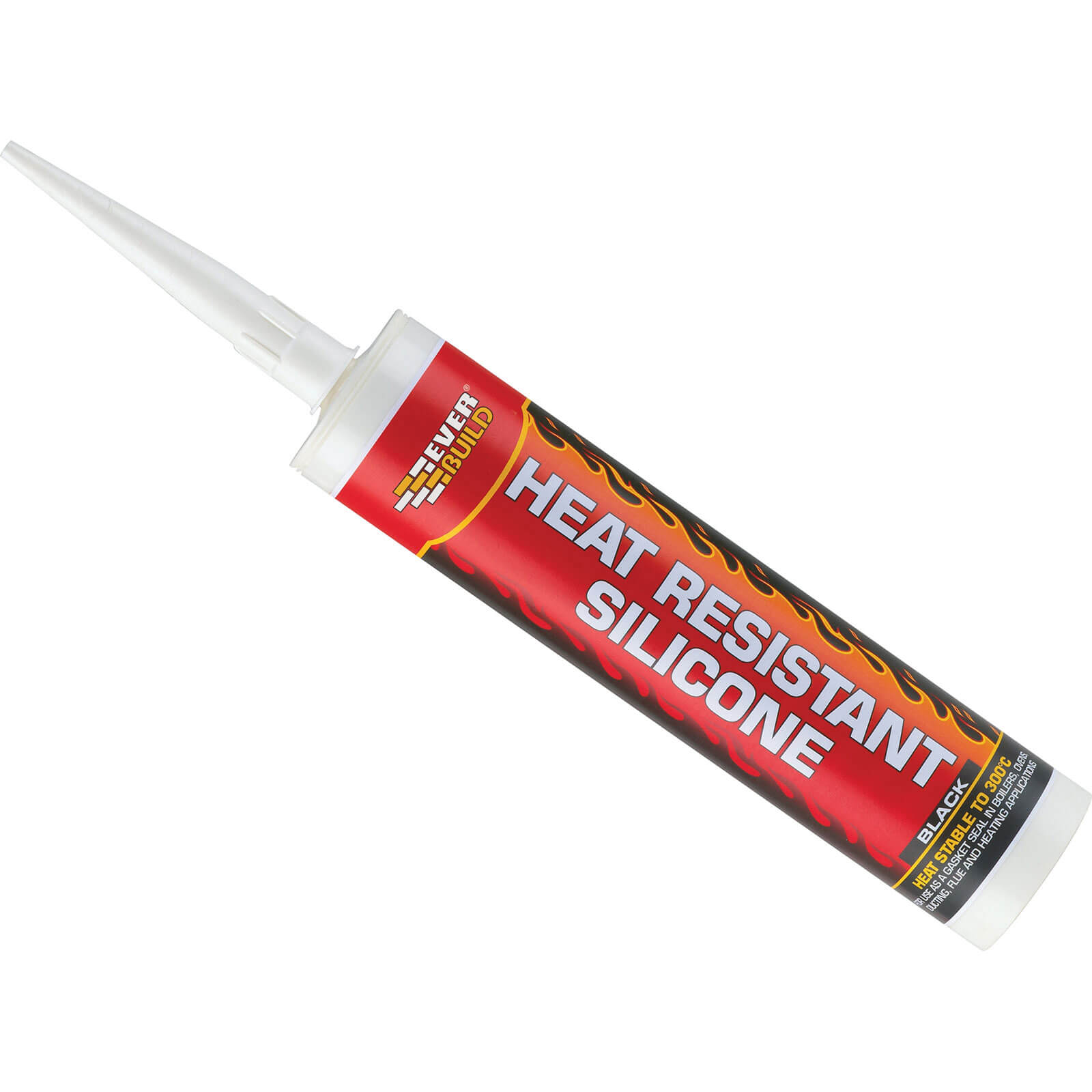 Image of Everbuild Heat Resistant Silicone Sealant Black 310ml