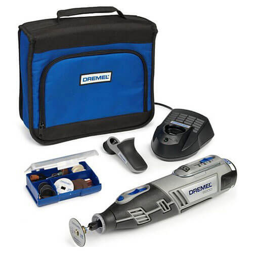 Image of Dremel 8200 108v Cordless Multi Tool with 35 Accessories and 1 Attachment