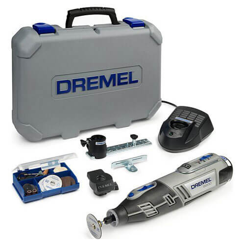 Image of Dremel 8200 108v Cordless Multi Tool with 45 Accessories and 1 Attachment