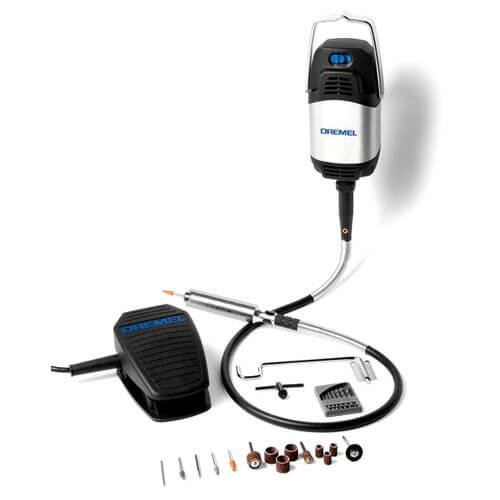 Image of Dremel 9100 Fortiflex Heavy Duty Flexshaft and Hanging Motor 21 Accessories 240v