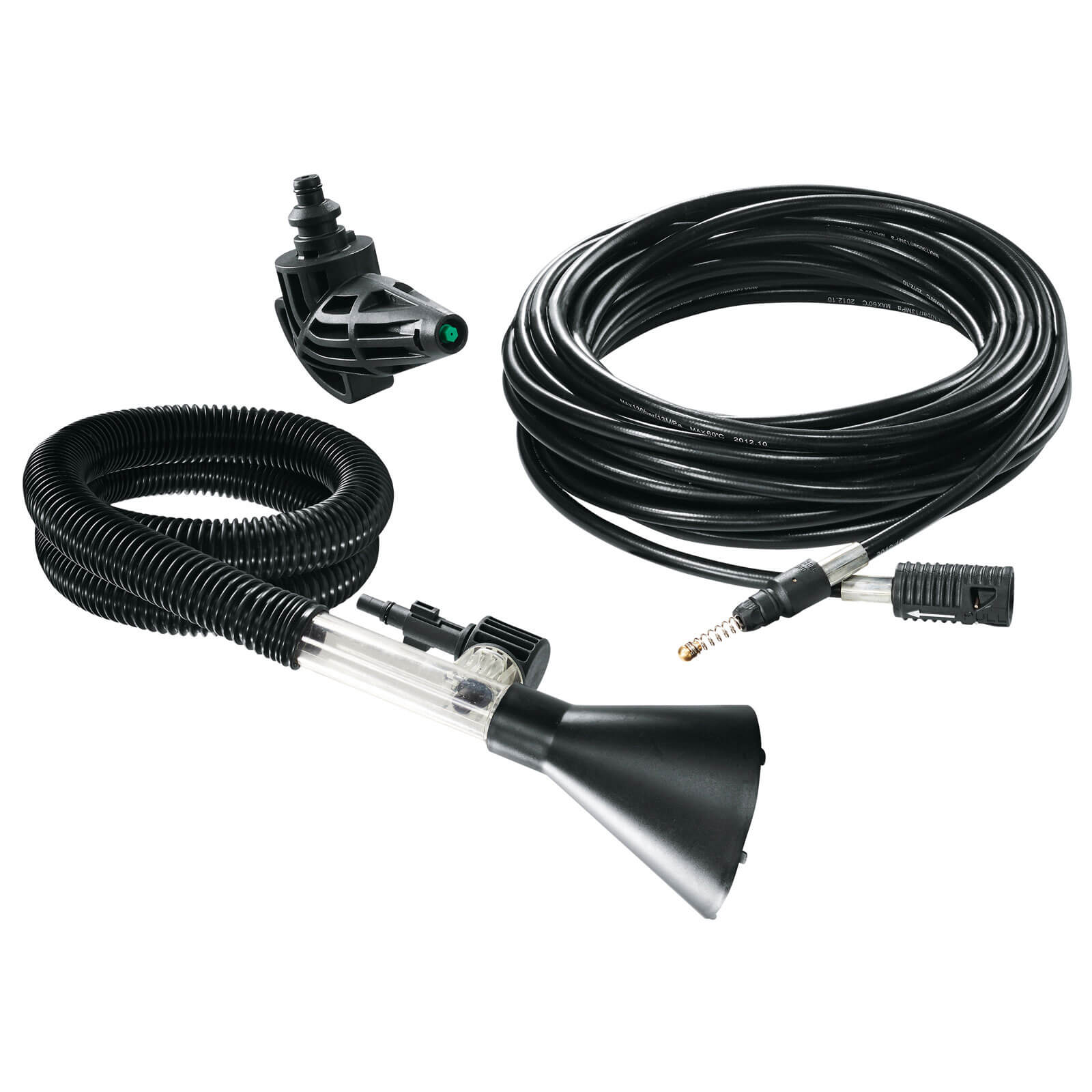 Image of Bosch Deluxe Drain Cleaning Set for AQT Pressure Washers