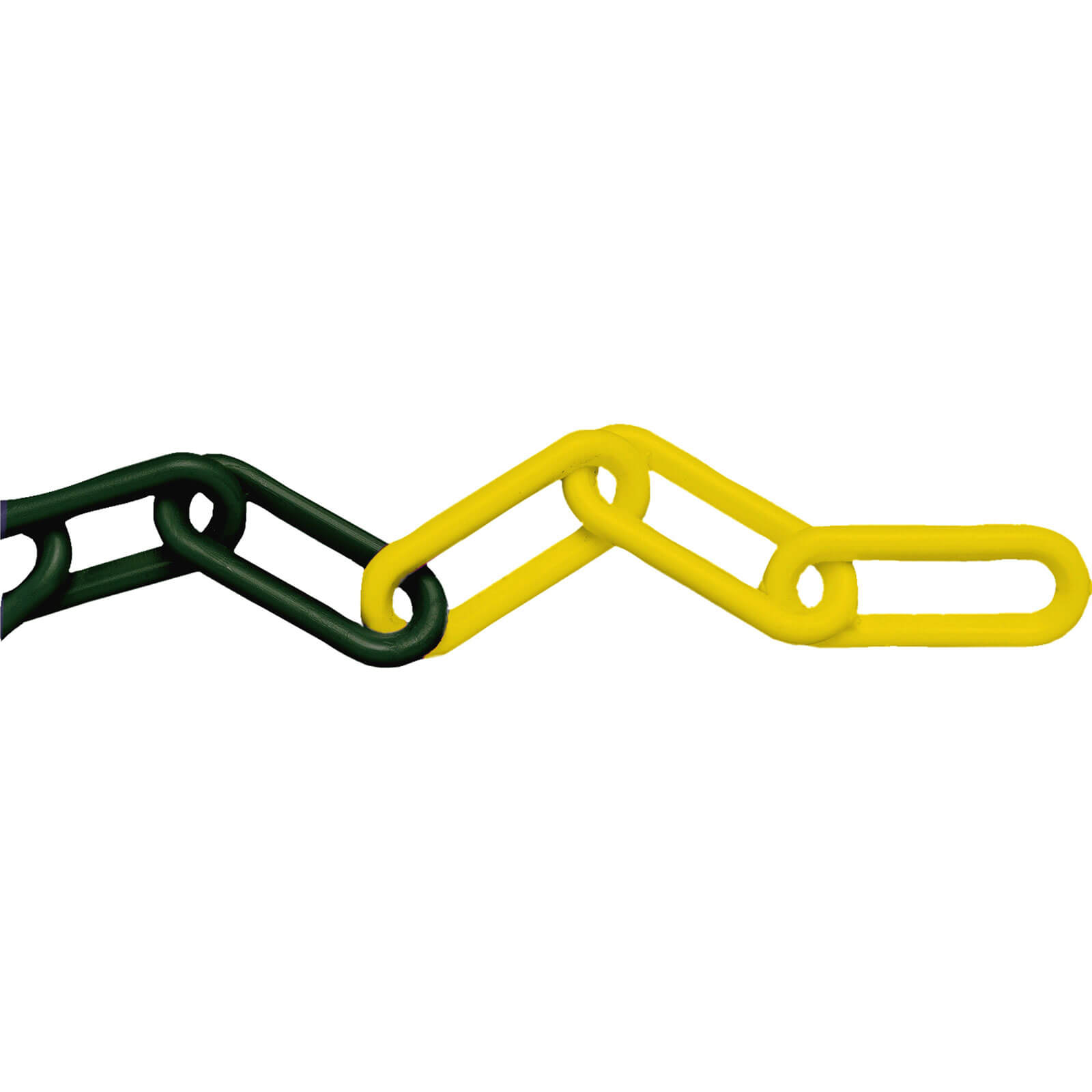 Image of Faithfull Plastic Chain 8mm x 125 Metre Yellow Black