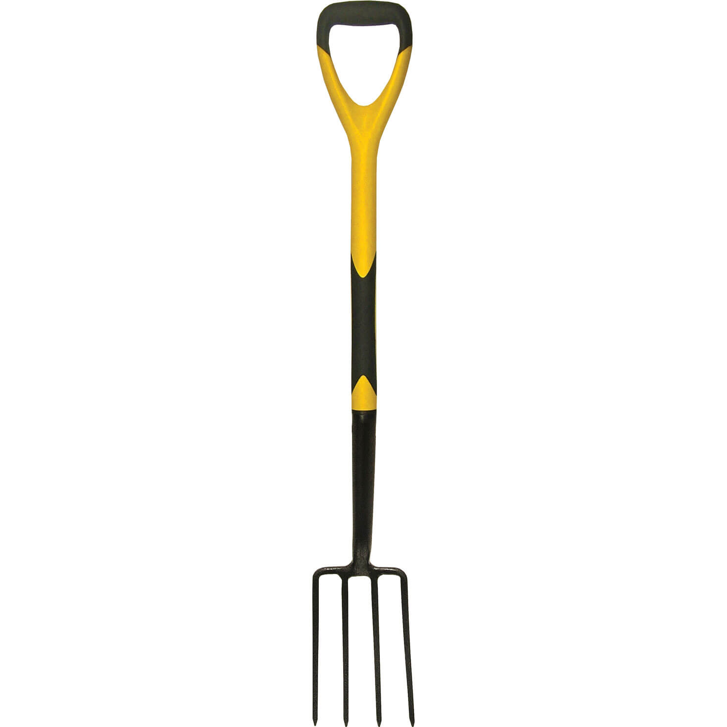 Image of Faithfull Fibreglass Shaft Garden Border Fork Soft Grip D Handle