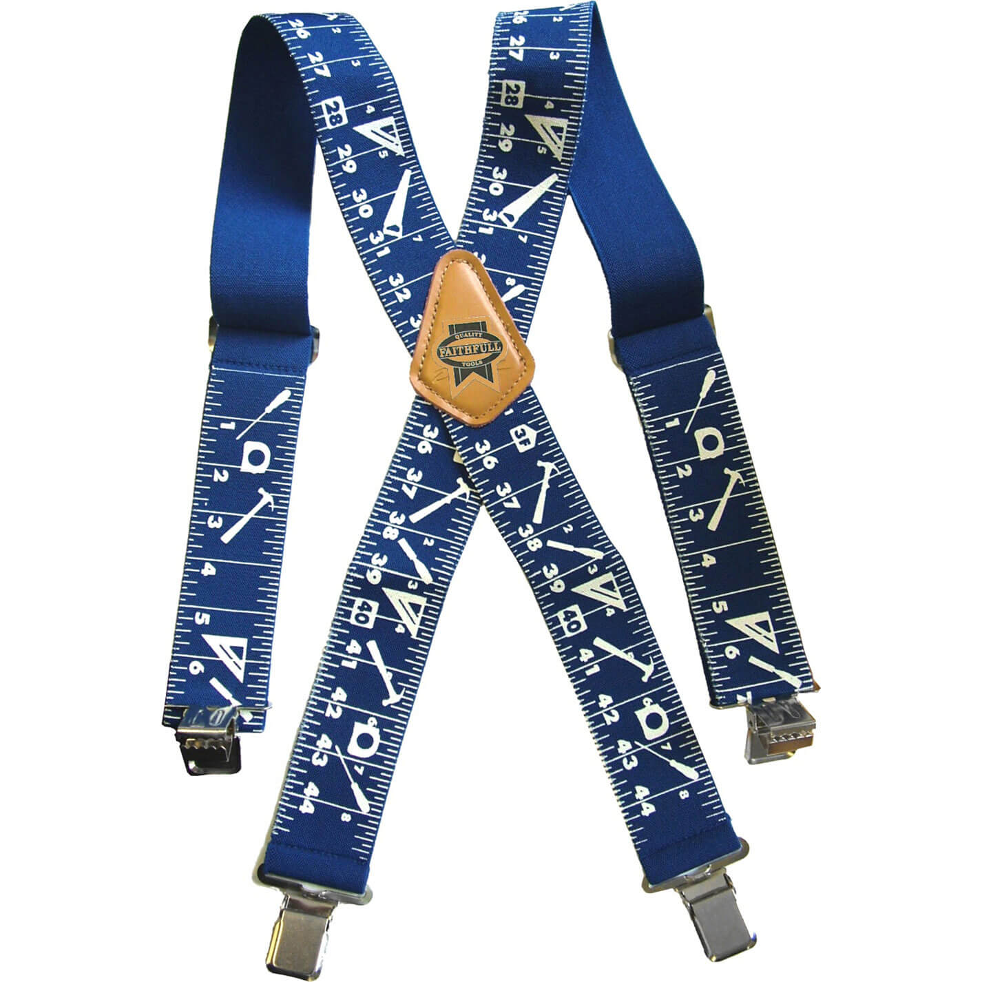 Image of Faithfull Heavy Duty Braces 2 Wide Blue