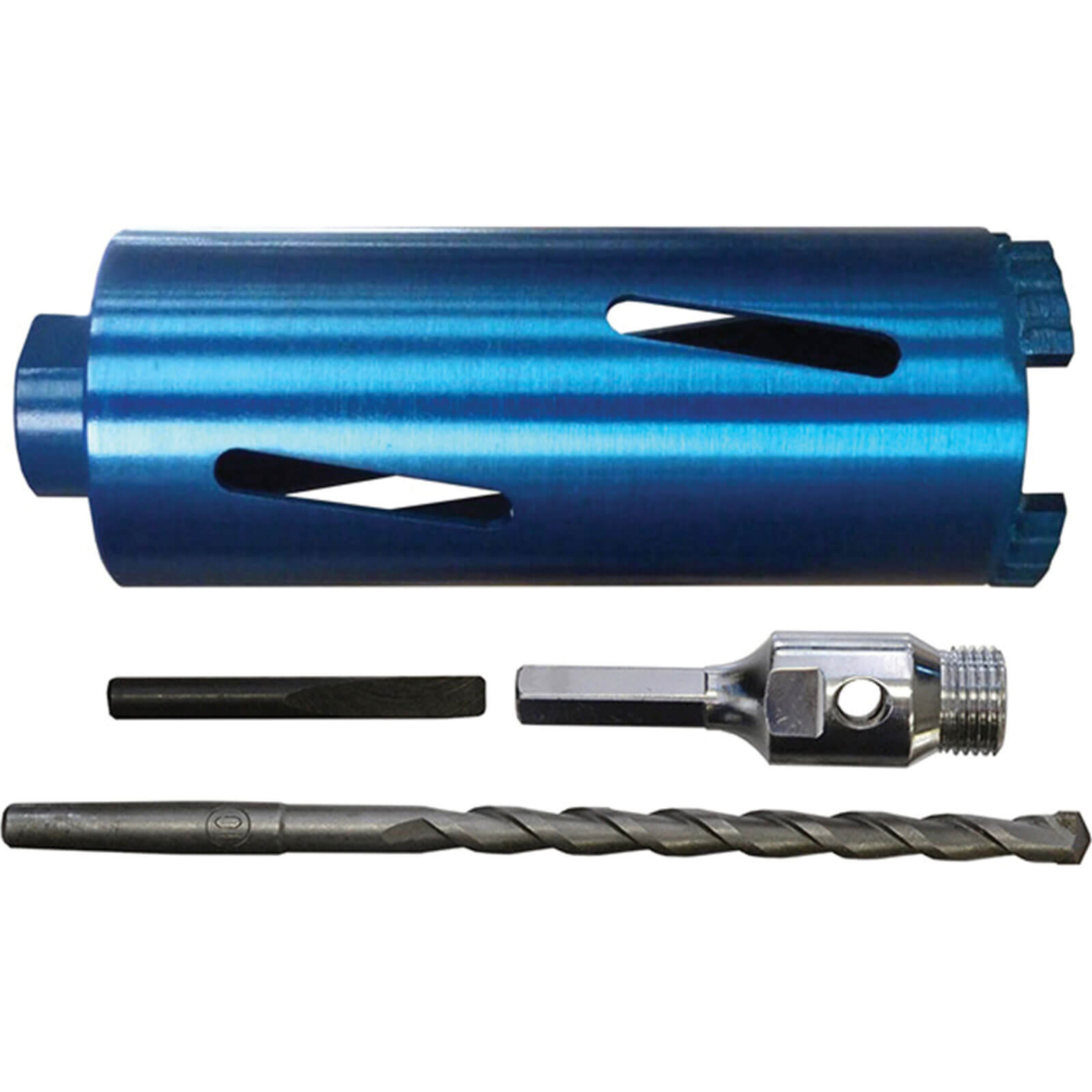 Image of Faithfull Diamond Core In One Drill Bit and Accessory Kit 52mm x 150mm