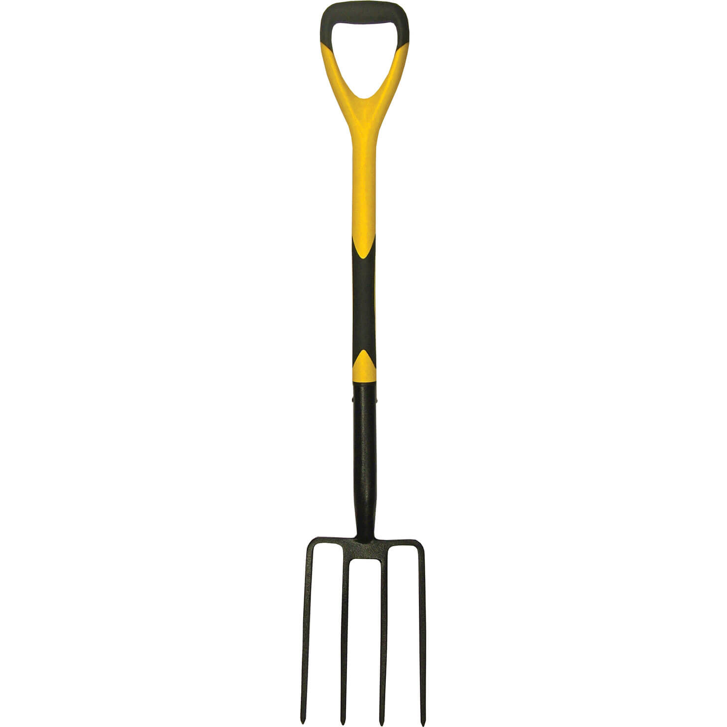 Image of Faithfull Fibreglass Shaft Garden Digging Fork Soft Grip D Handle