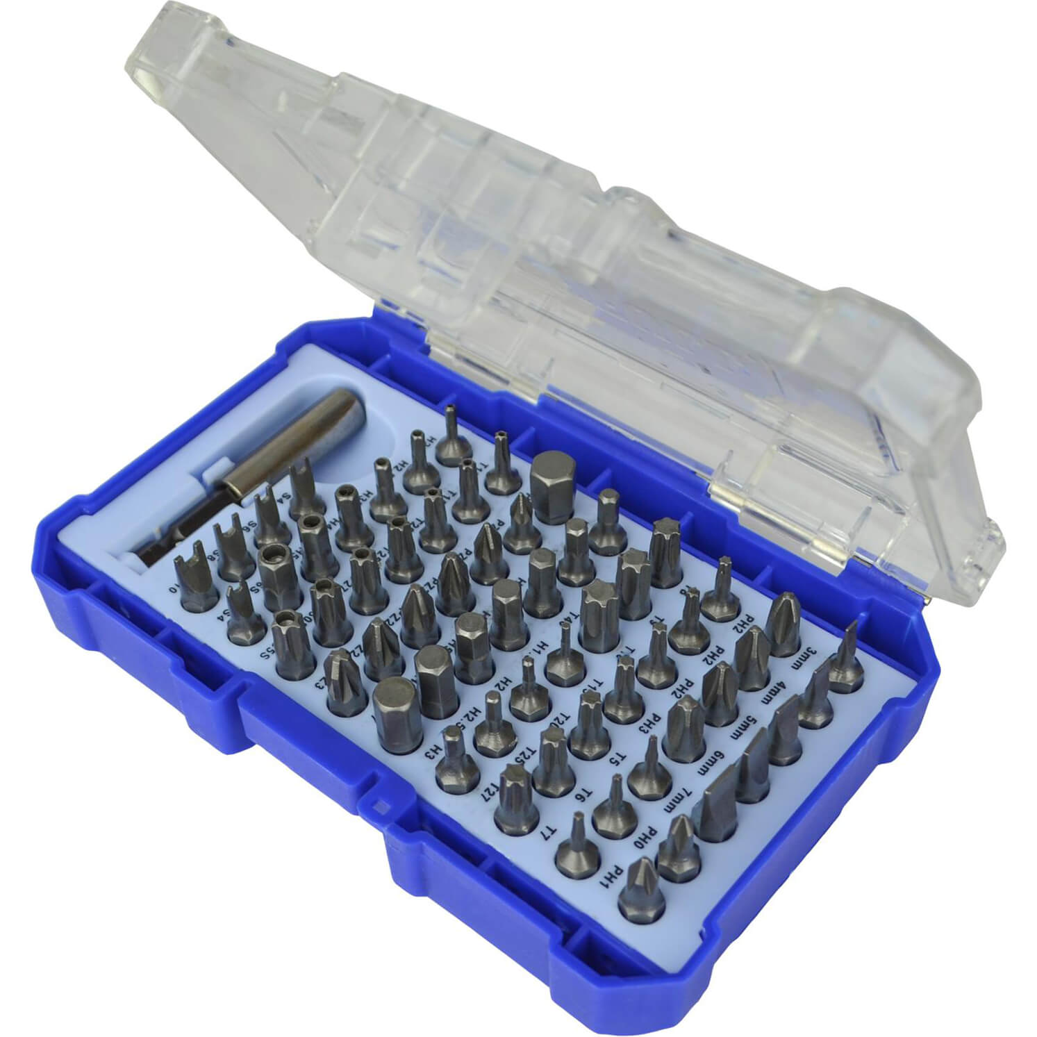 Image of faithfull faisbset61 61 piece screwdriver bit set