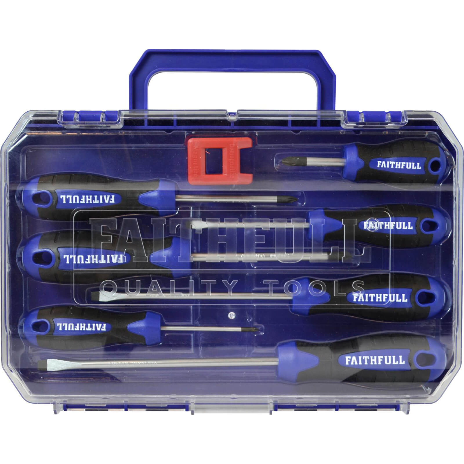 Image of Faithfull 7 Piece Mixed Screwdriver Set with Magnetiser Pozi Phillips Slotted