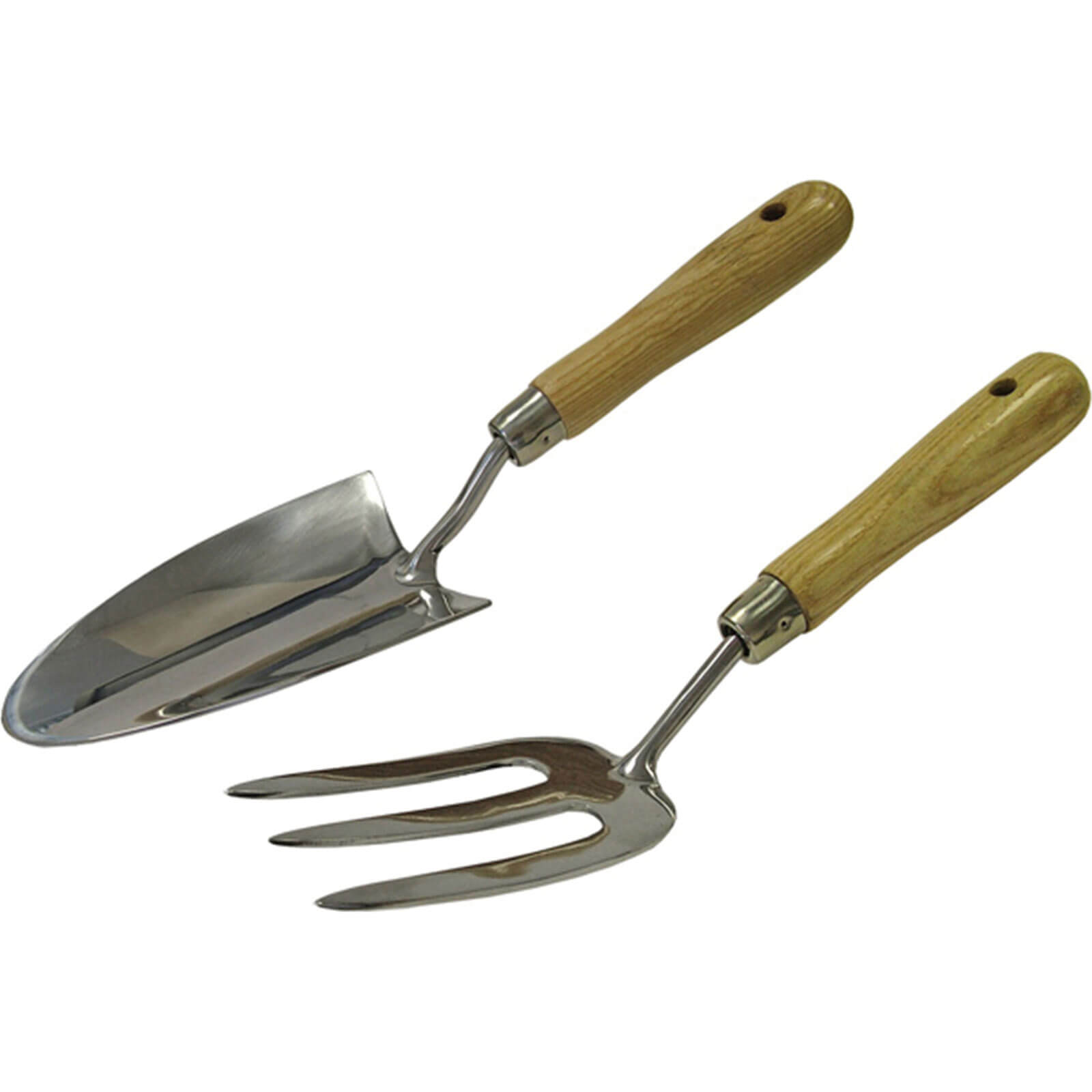 Image of Faithfull 2 Piece Stainless Steel Hand Fork and Trowel Set