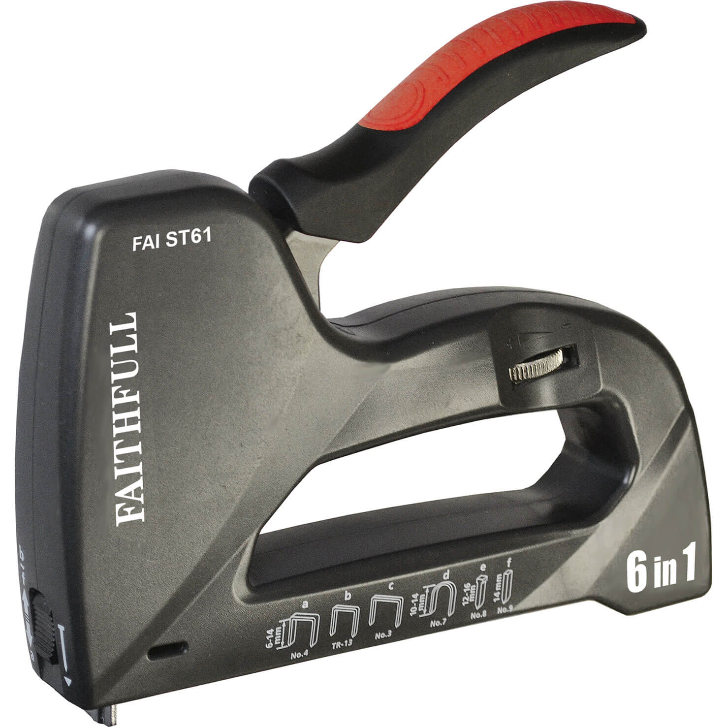 Image of Faithfull Heavy Duty 6 in 1 Nail and Staple Gun