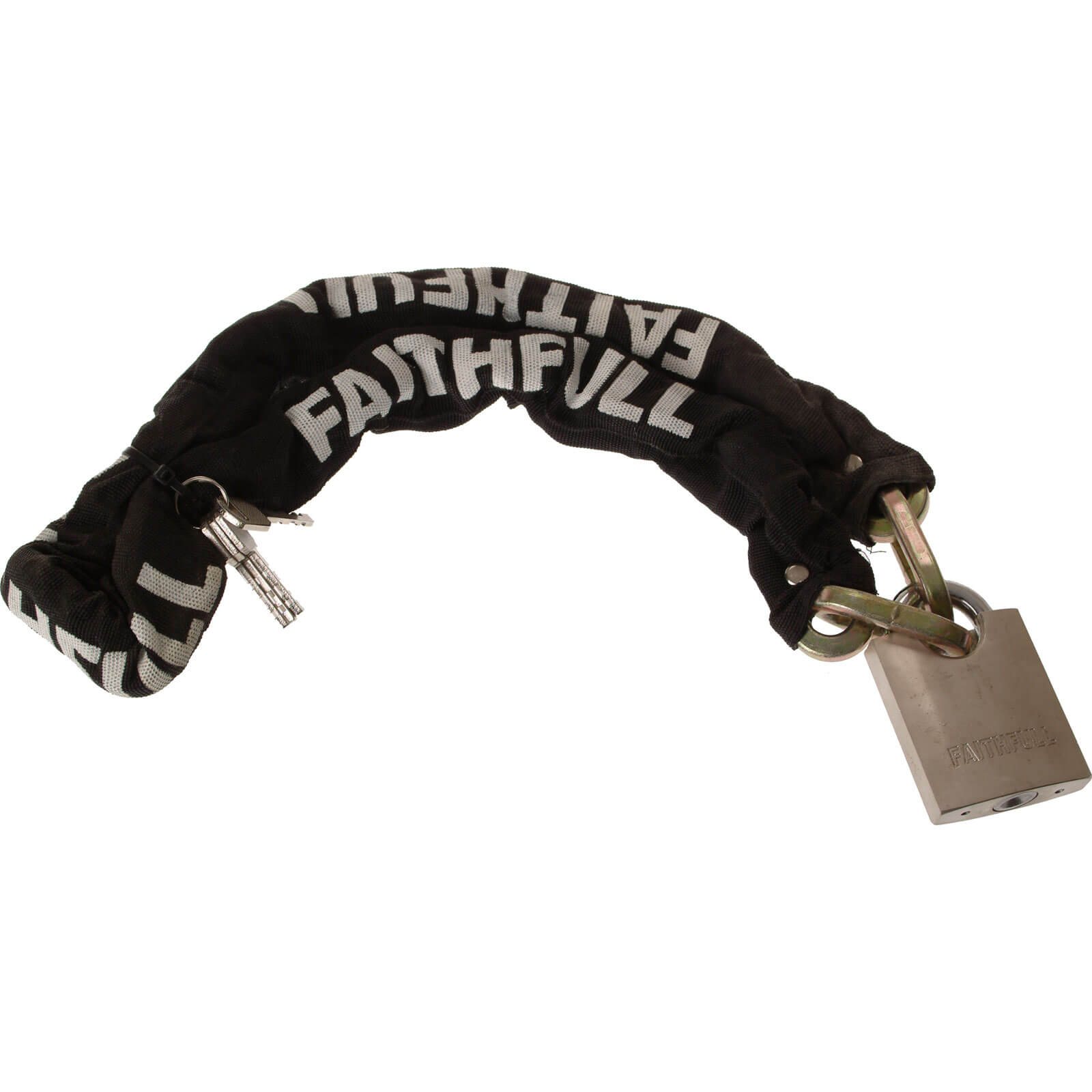 Image of Faithfull 1 Metre Heavy Duty Chain and Padlock