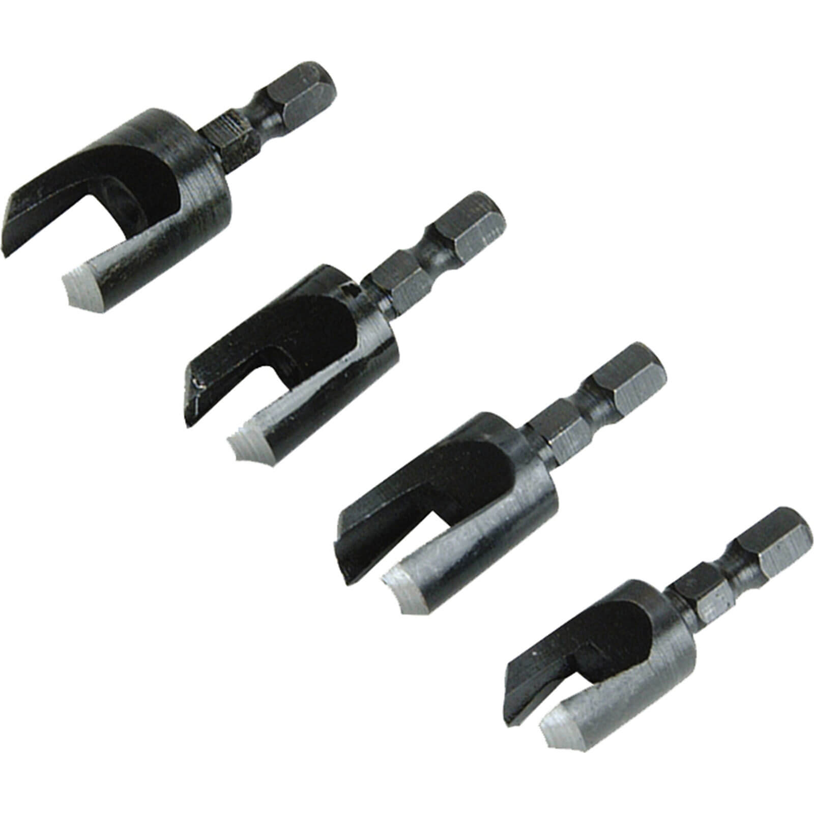 Image of Faithfull 4 Piece Plug Cutter Set 6 12mm