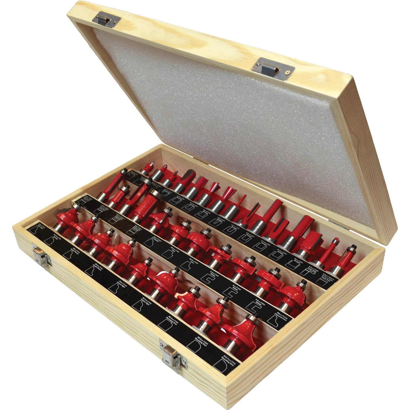 Image of Faithfull 35 Piece TCT 12 Shank Router Bit Set