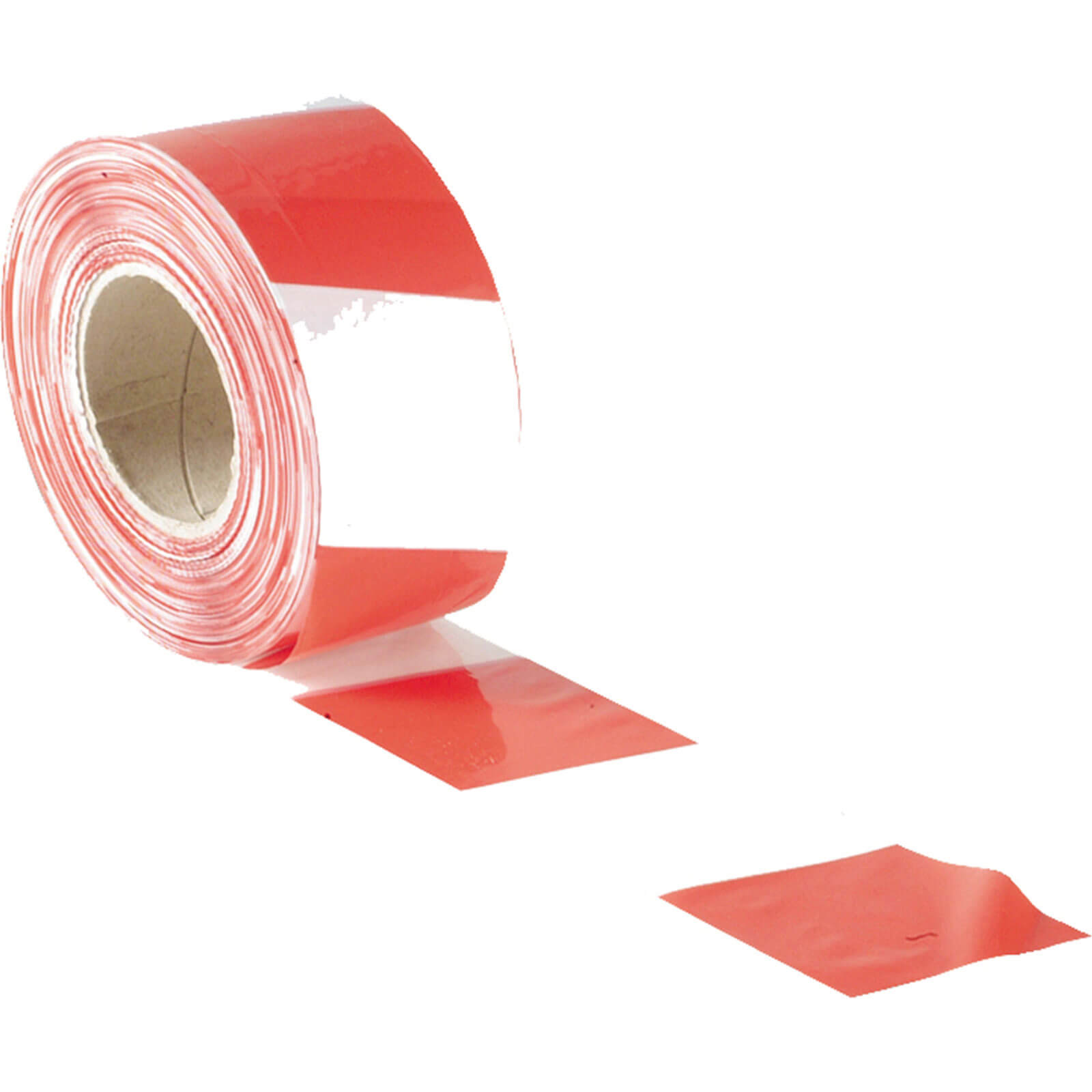 Image of Barrier Tape Red White Stripe 70mm Wide x 500m Roll