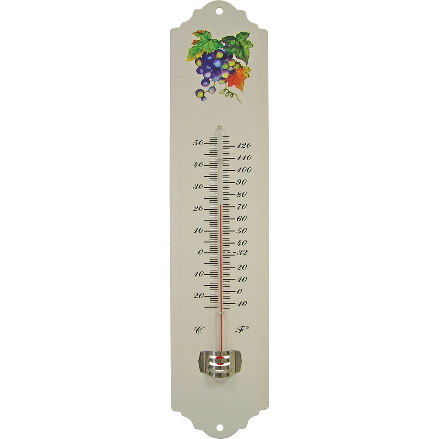 Image of Faithfull Enamel Metal Wall Thermometer 300mm