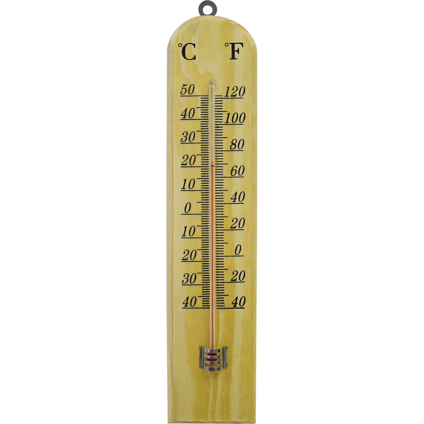 Image of Faithfull Wooden Wall Thermometer 260mm