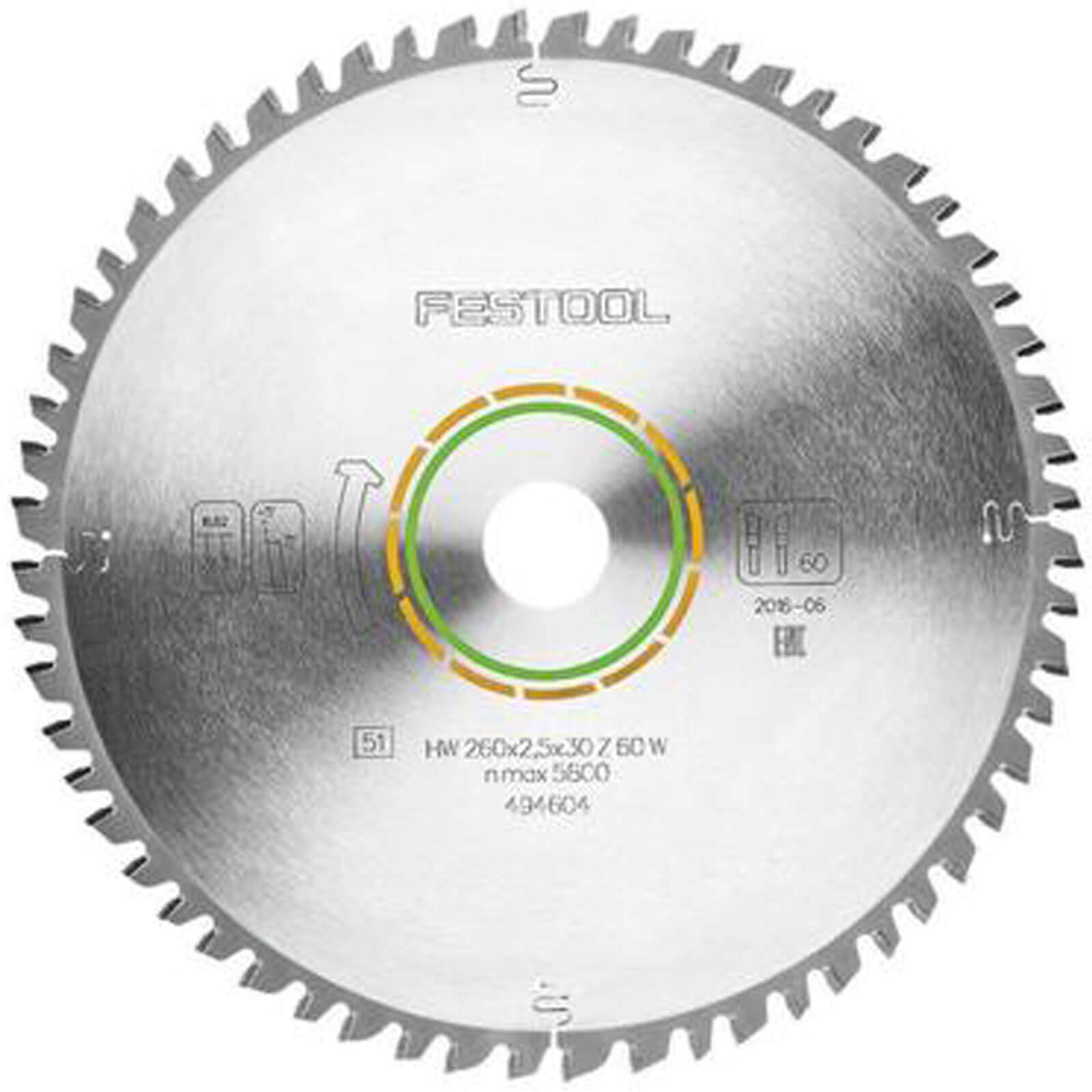 Image of Festool 260x25x30 W60 Universal Saw Blade