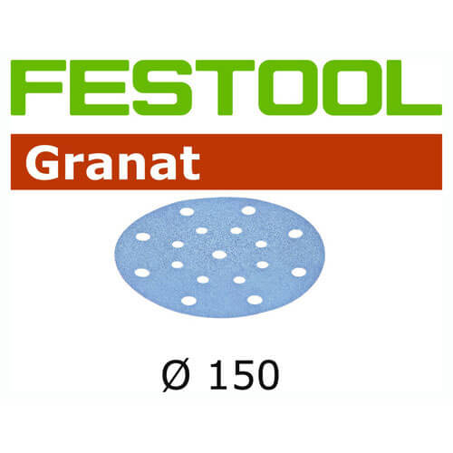 Image of Festool Granit 150mm P80 Sanding Discs Pack of 10