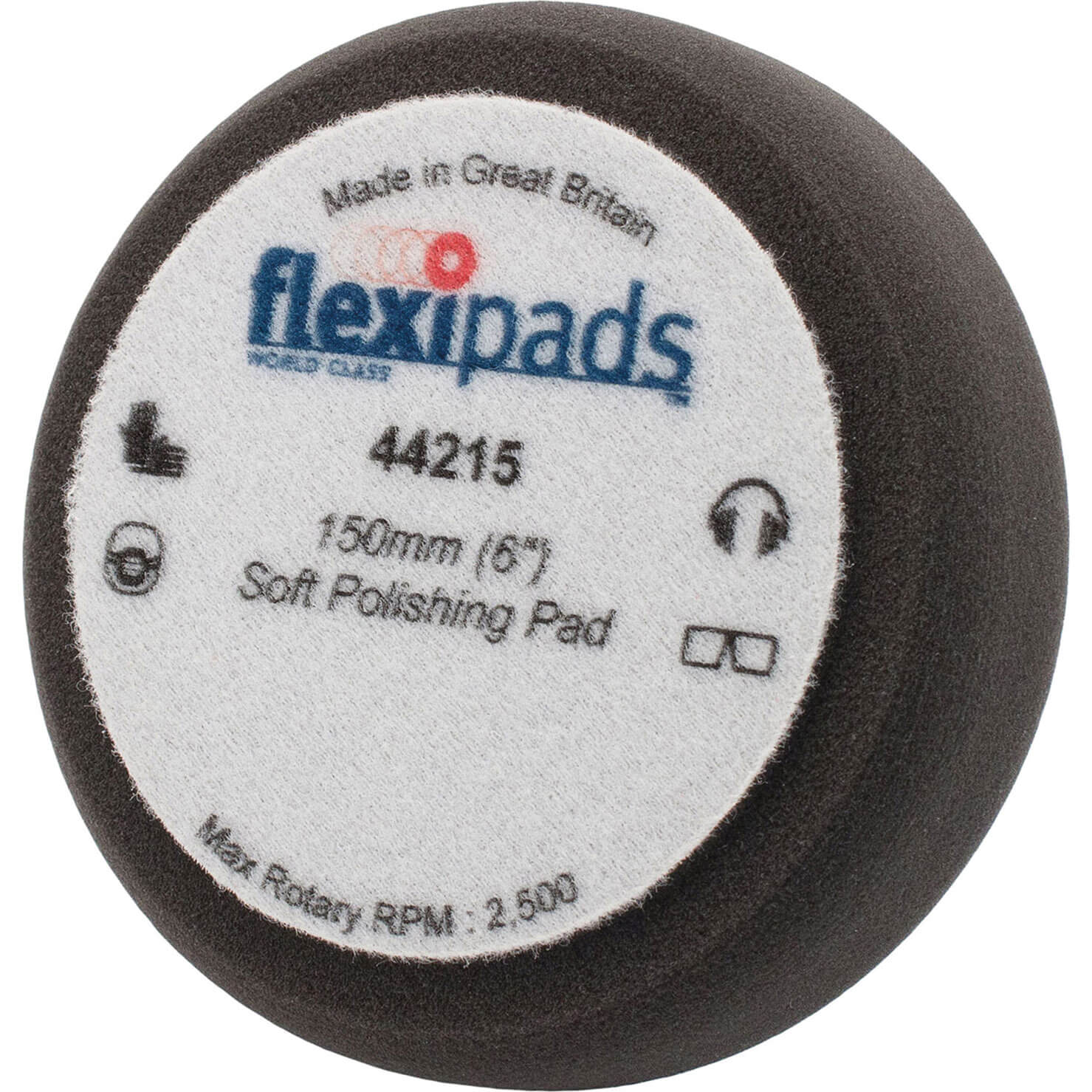 Image of Flexipad Polishing Foam Black 150 x 50mm Velcro