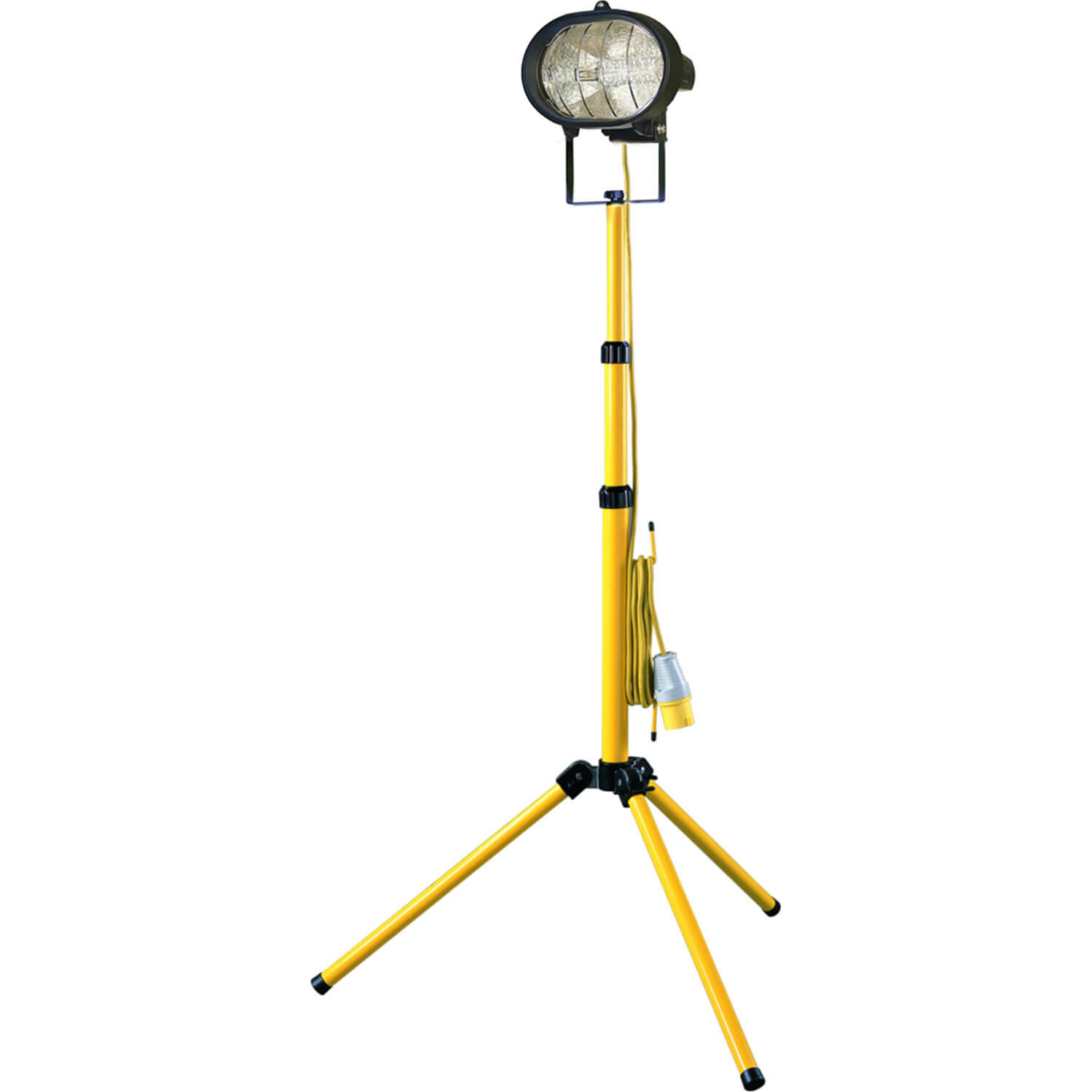 Image of Faithfull Halogen Single Site Light with Adjustable Stand 500w 110v