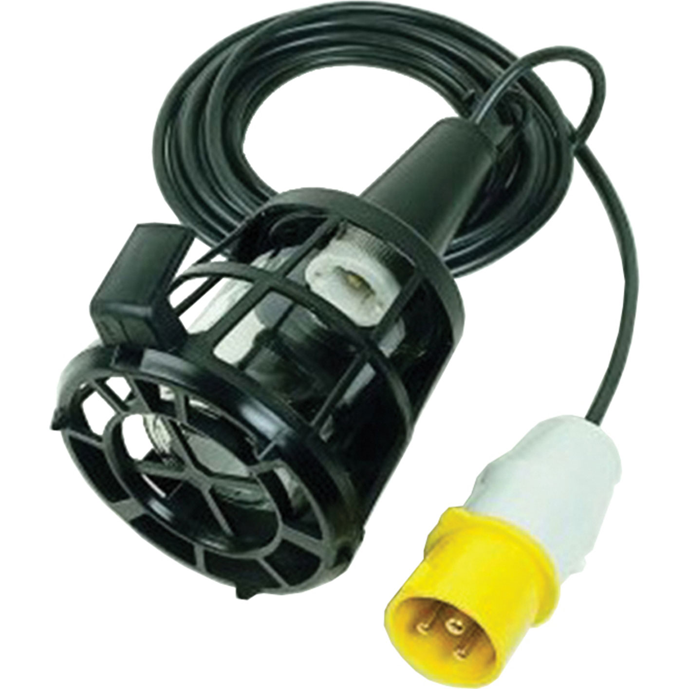 Image of Faithfull Plastic Inspection Lamp with 3 Metre Cable 60w 110v